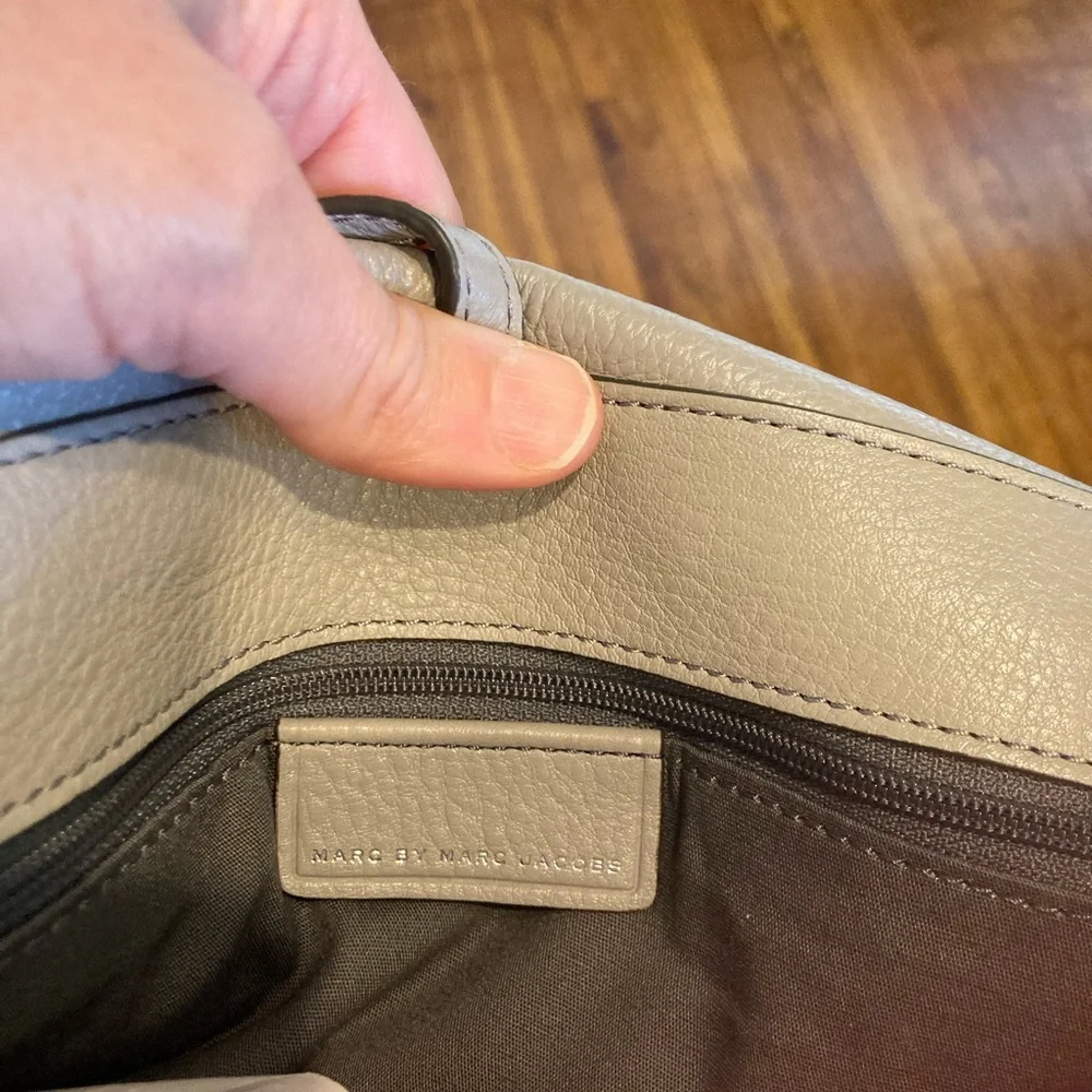 Marc by Marc Jacobs Gray Leather Satchel Bag